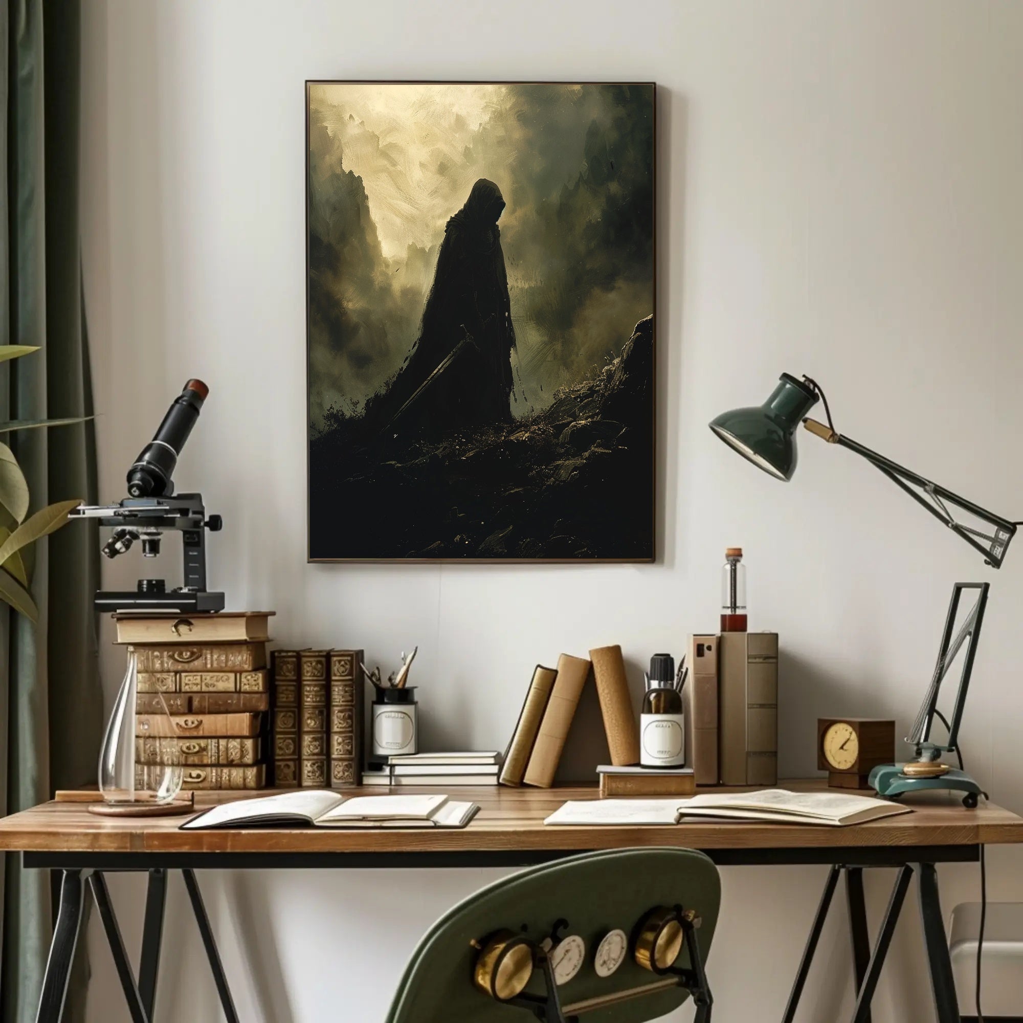 The Shadowed Wanderer Art Print Poster for Home Decor Lovers PosterGoat