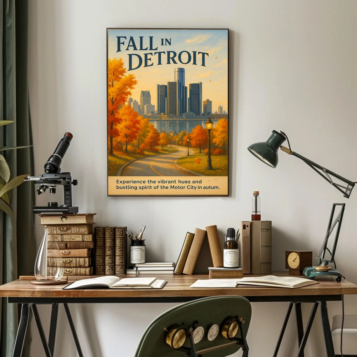 Fall in Detroit Poster