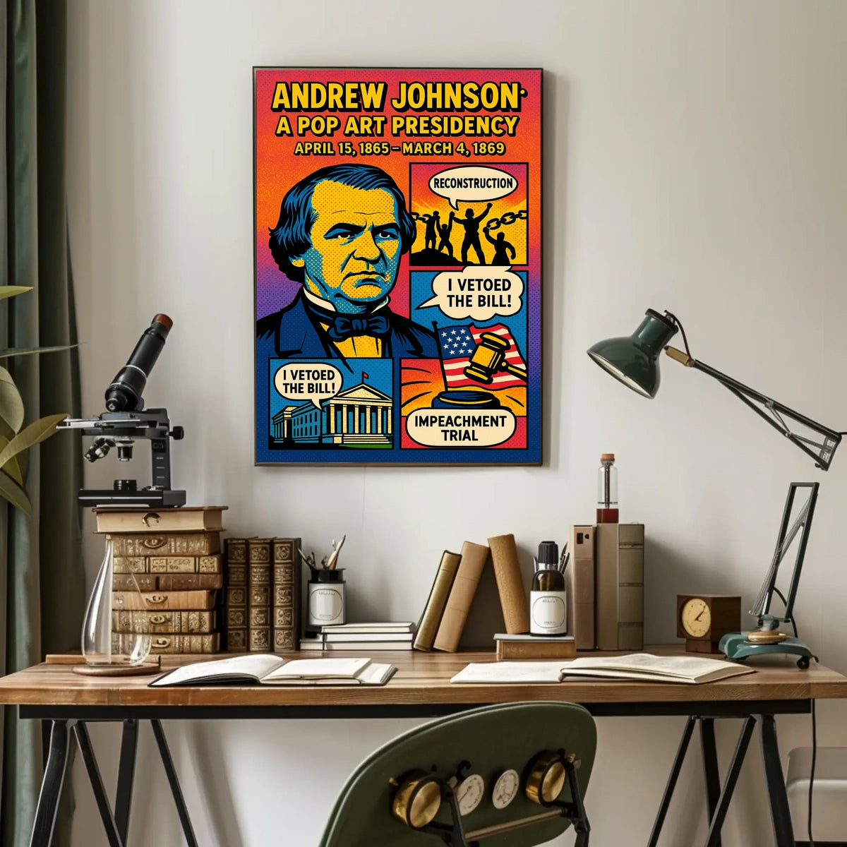 Andrew Johnson 17th President Poster