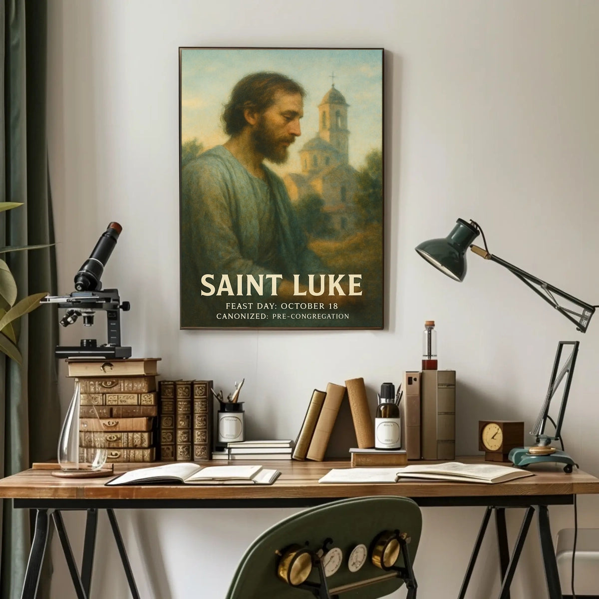 Saint Luke Feast Day Poster