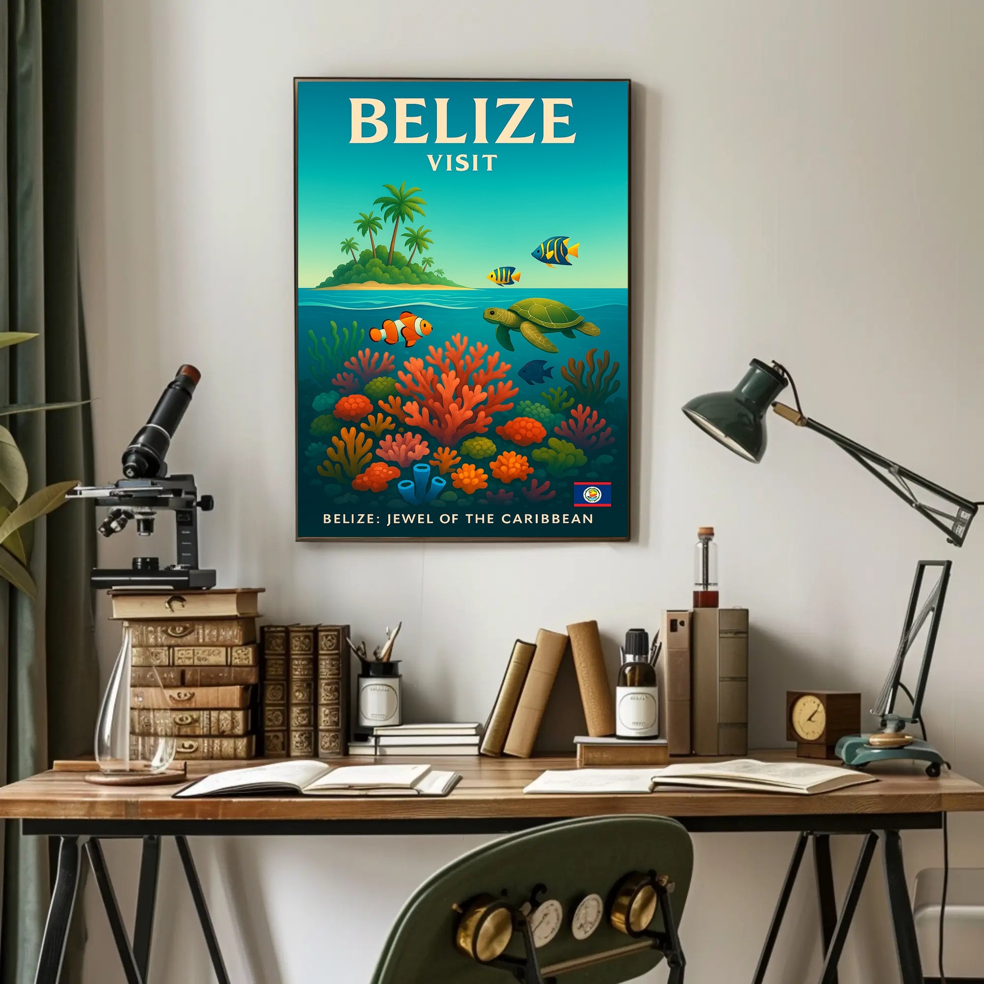 Explore Belize Poster PosterGoat