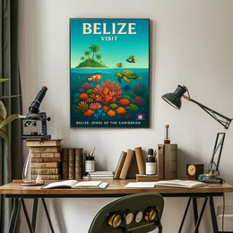 Explore Belize Poster PosterGoat