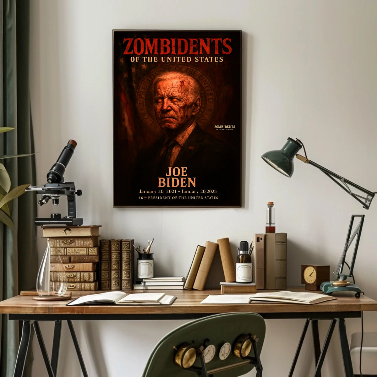Joe Biden 46th President of the United States Zombidents Poster Series