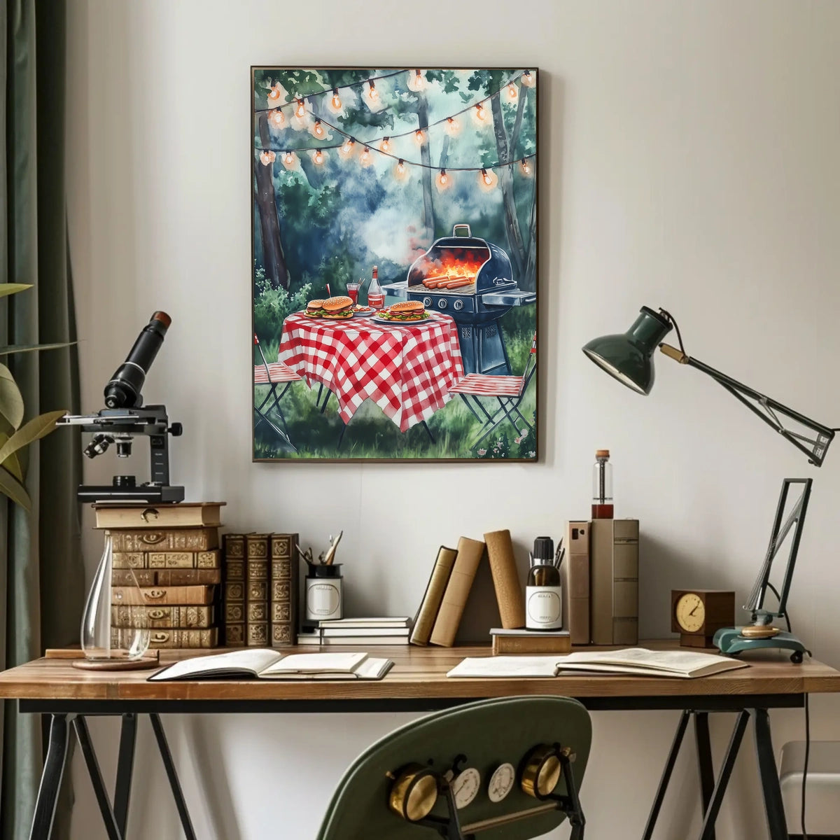 summer barbecue scene Poster