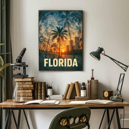 Florida Sunset Vibes Poster