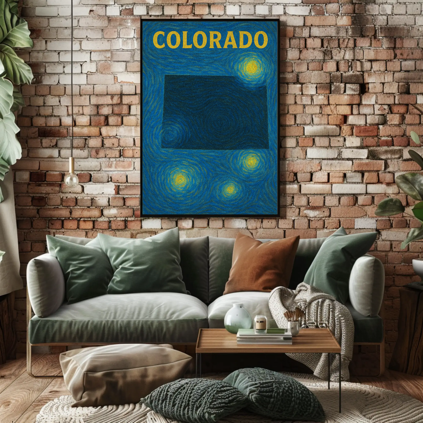 Colorado Starry Night Poster