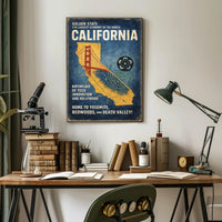 California The Golden State Poster