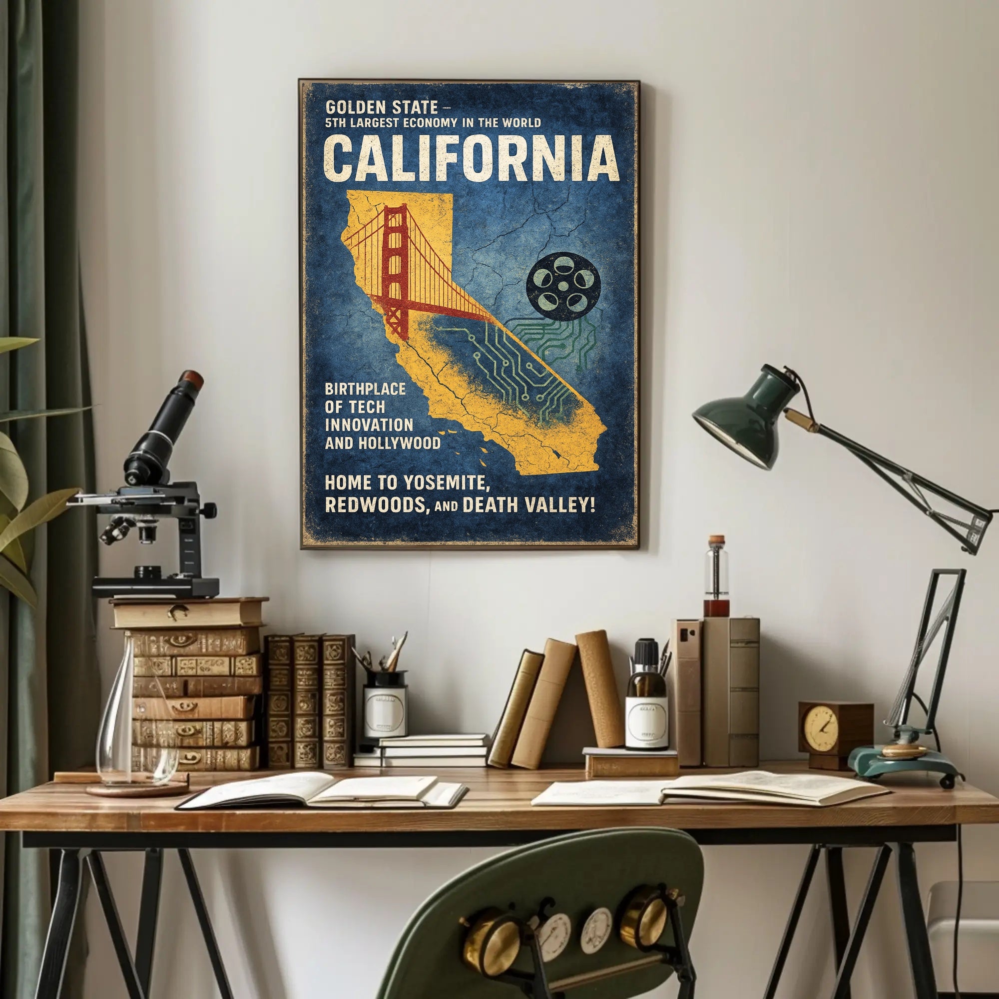 California The Golden State Poster
