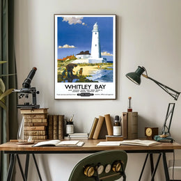 Whitley Bay Travel Poster