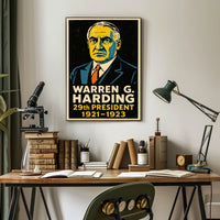 Warren G. Harding 29th President Poster