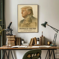 Trump Visionary Capitol Photography Realism Poster