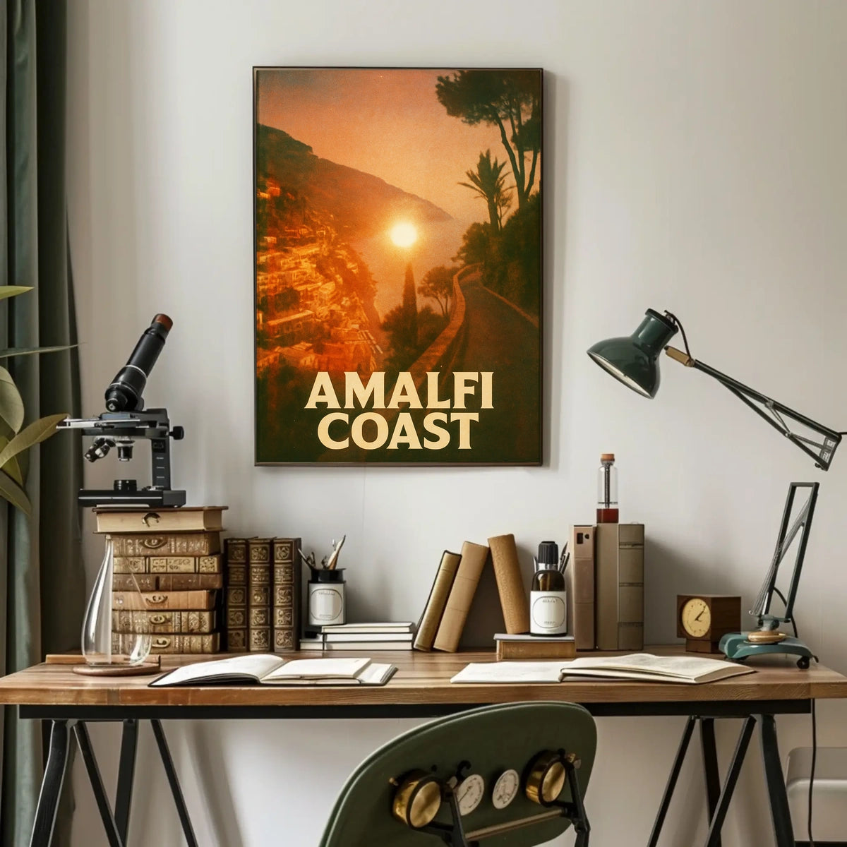 Amalfi Coast Sunset Poster