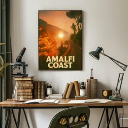 Amalfi Coast Sunset Poster