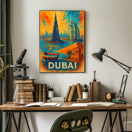 Dubai Poster City Of Wonders Wall Art For Travelers