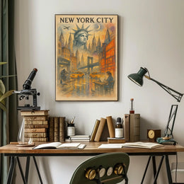 New York City A Vibrant Metropolis Poster