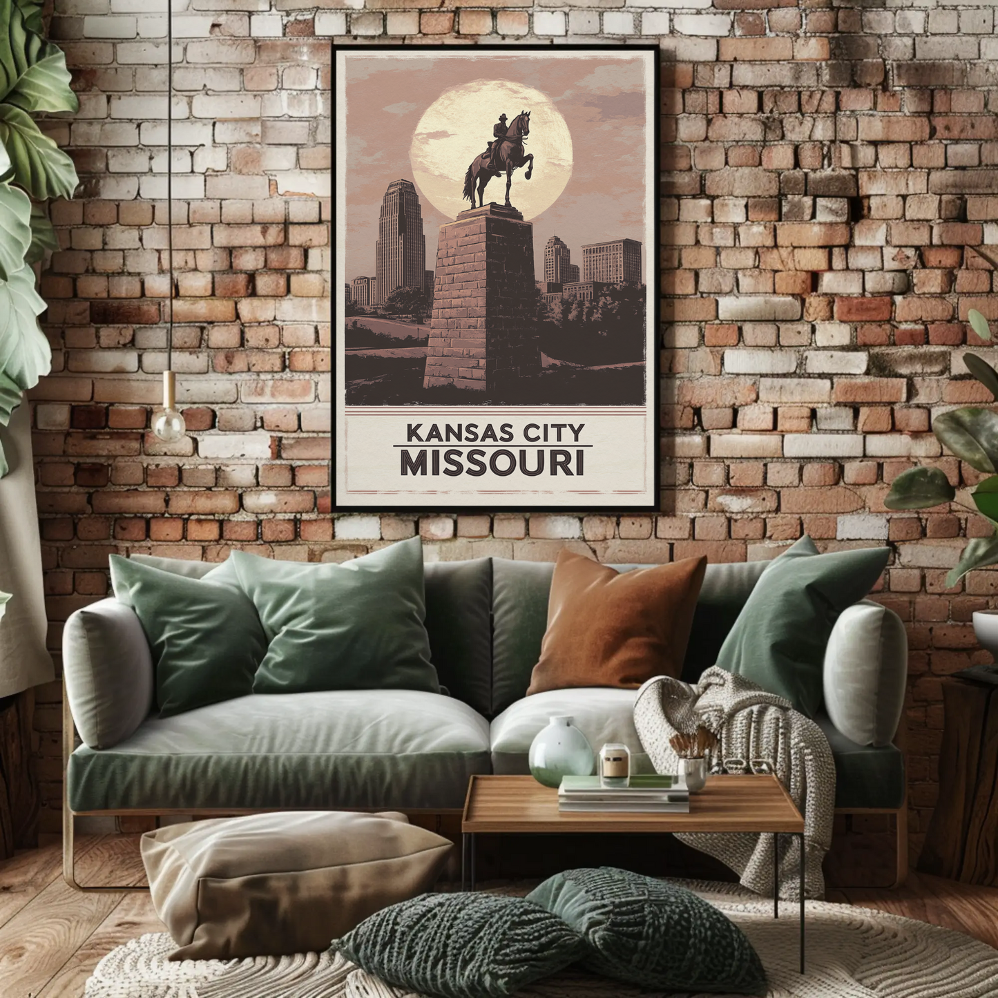 Kansas City Missouri Vintage Poster