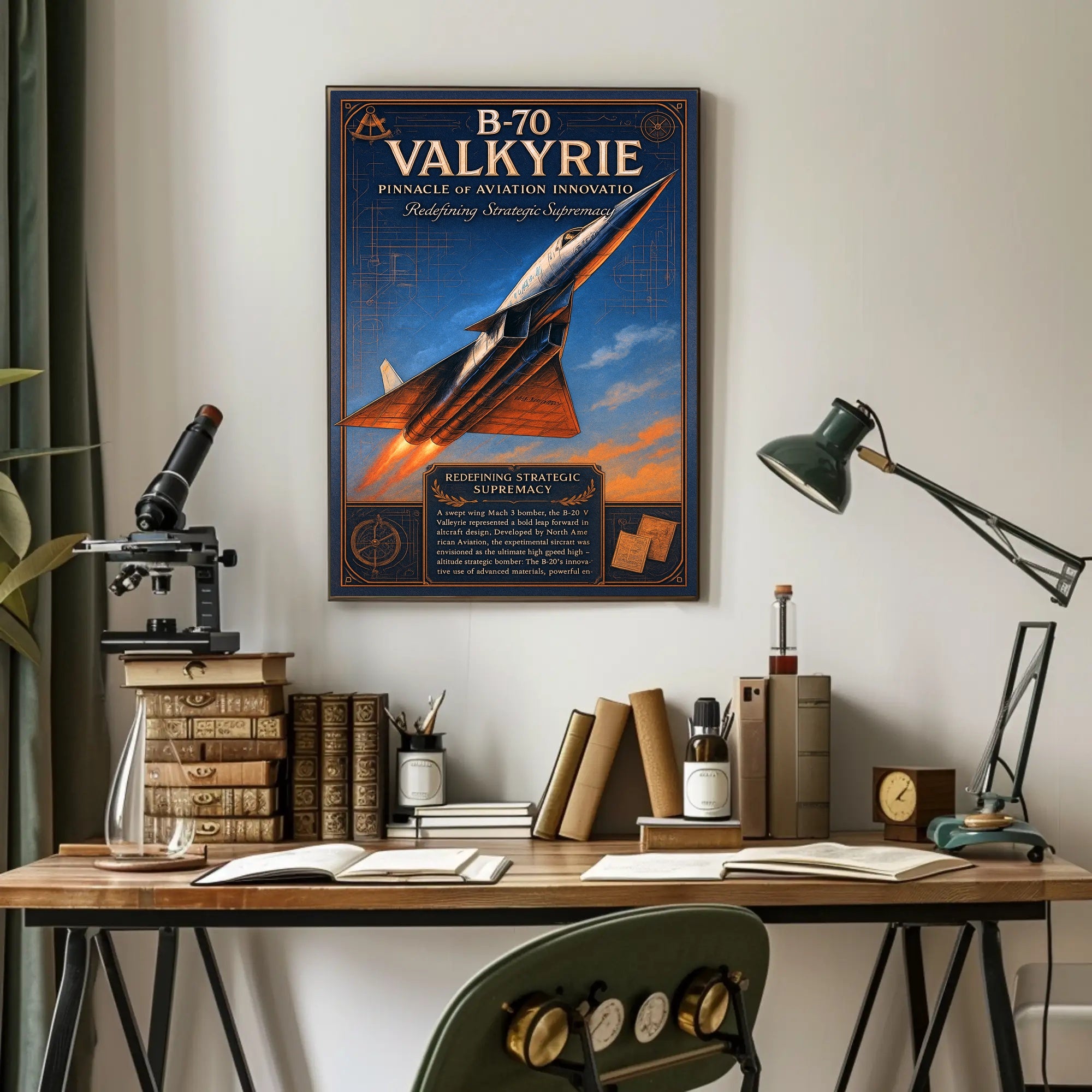 B-70 Valkyrie Pinnacle of Aviation Innovation Poster