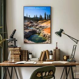 Lassen Volcanic National Park Travel Poster