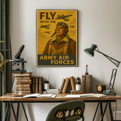 Fly with the Army Air Forces Recruitment Poster