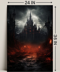 Gothic Castle At Dusk Poster PosterGoat