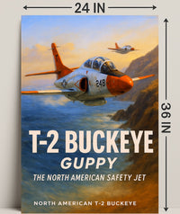 T-2 Buckeye The North American Safety Jet Poster PosterGoat
