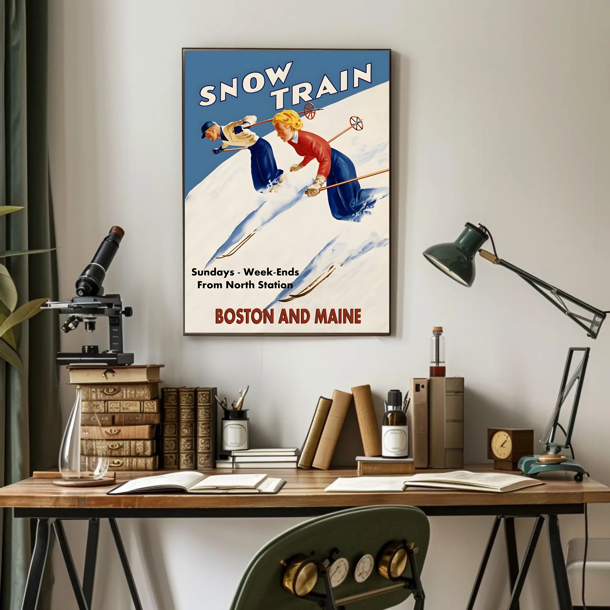 Snow Train Adventure Poster PosterGoat