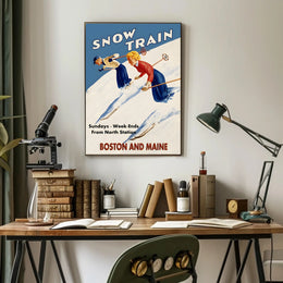 Snow Train Adventure Poster PosterGoat