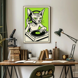 Dj Cat Grooves Poster