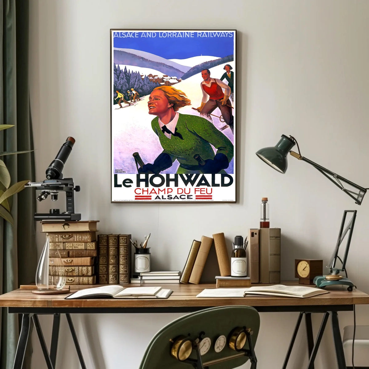 Champ Du Feu Alsace Winter Sports Poster