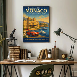 Discover Monaco The Jewel of the Riviera Poster
