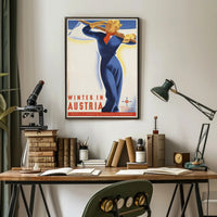 Winter in Austria Travel Poster PosterGoat