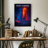 Twin Towers Remembrance Tribute Historical or Presidential Poster PosterGoat