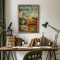 Washington D.C. A Vibrant Tapestry Poster