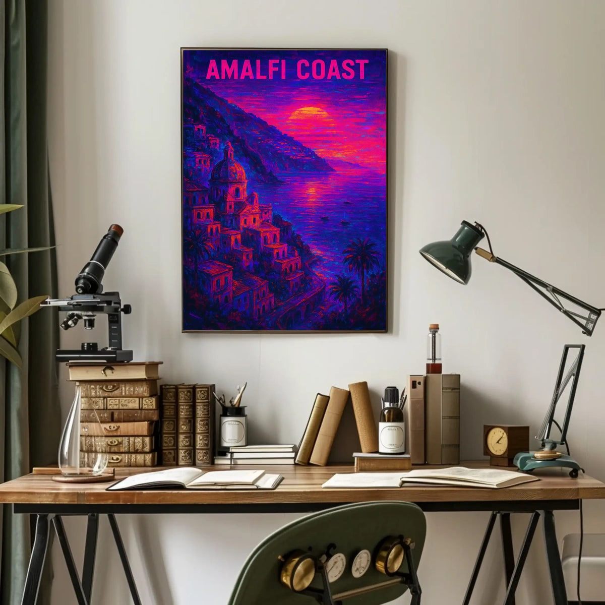 Amalfi Coast Sunset Poster