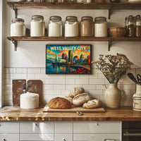 West Valley City Skyline Poster