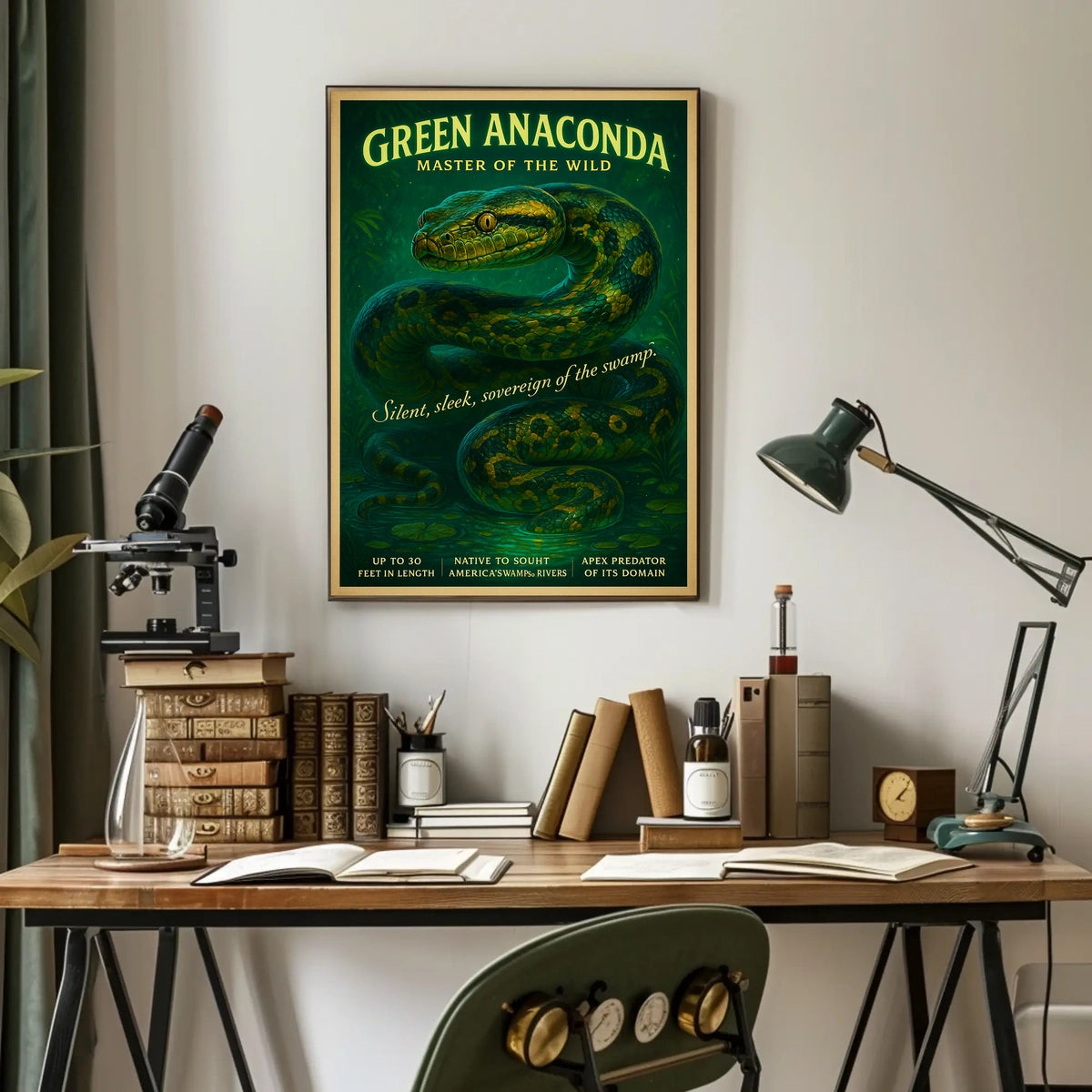 Master Of The Wild Green Anaconda Poster