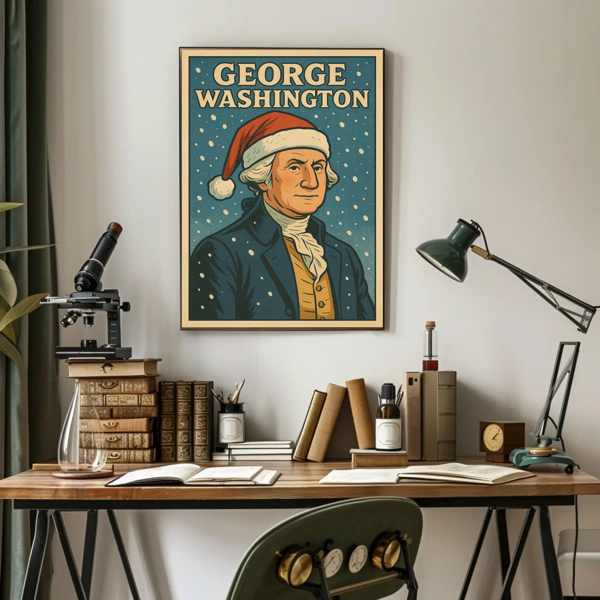 George Washington Festive Portrait Poster