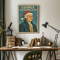 George Washington Festive Portrait Poster