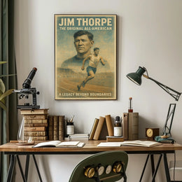Jim Thorpe Legendary Athlete Poster
