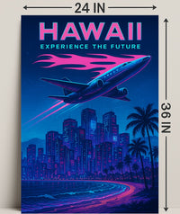 Hawaii Experience the Future Poster PosterGoat