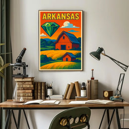 Arkansas Gemstone Landscape Poster