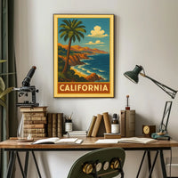California Coastline Poster
