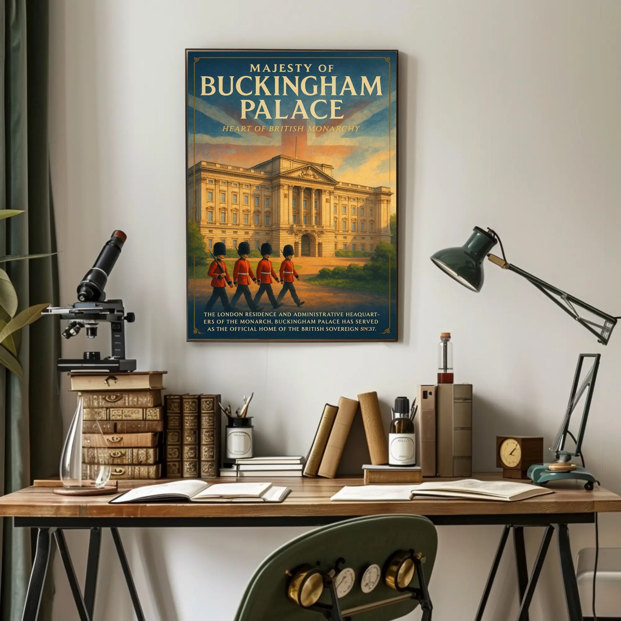Majesty of Buckingham Palace Poster PosterGoat