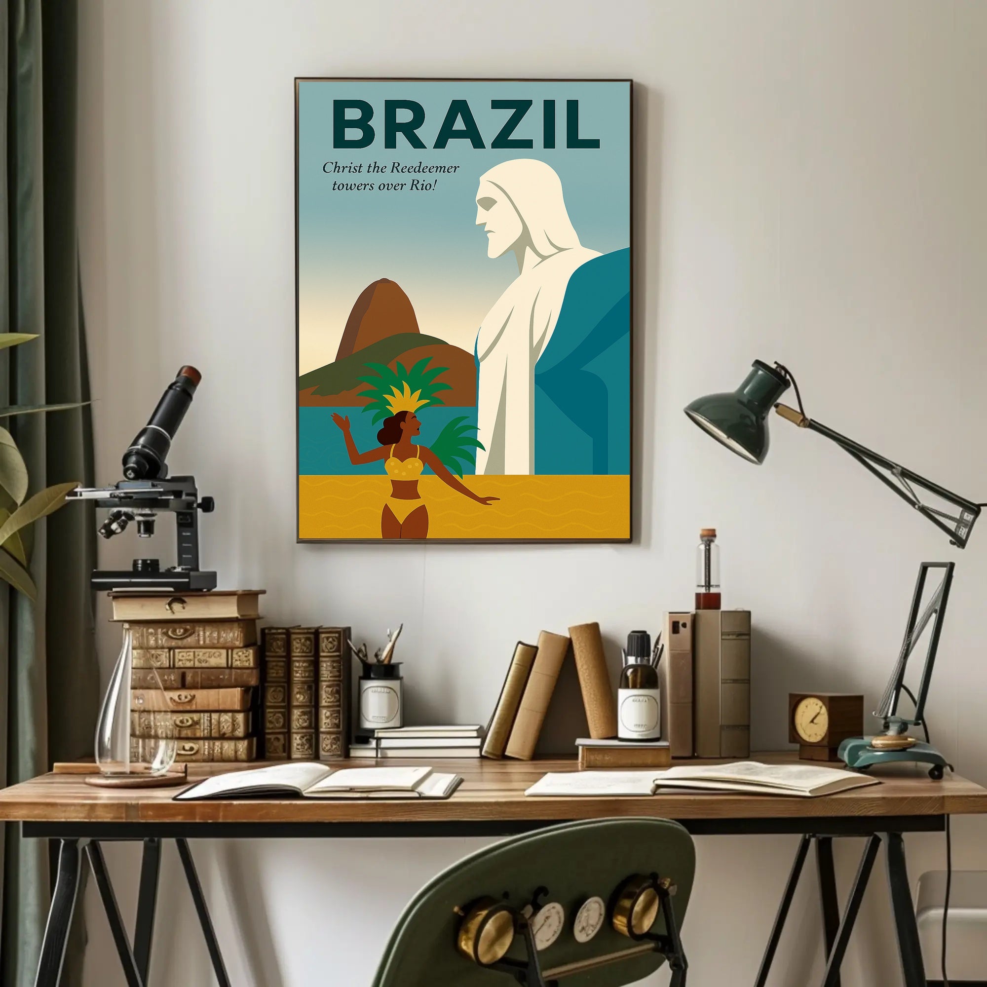 Christ the Redeemer Over Rio Poster PosterGoat
