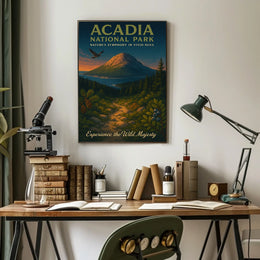 Acadia National Park Landscape Adventure Nature Poster