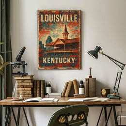 Louisville Kentucky Skyline Travel Urban Life Photography Realism Cultural Heritage Downtown Louisville Poster
