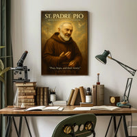 St. Padre Pio Messenger of Hope and Faith Poster