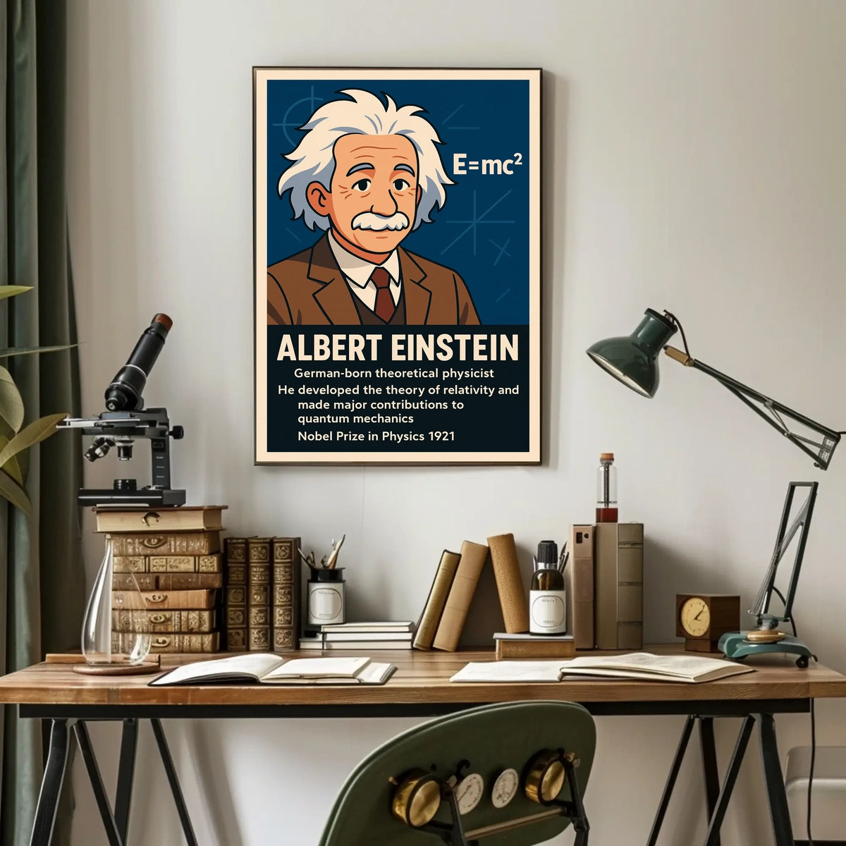 Albert Einstein Theoretical Physicist Poster