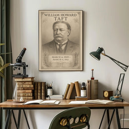 William Howard Taft 27th President Sketch Poster Art Print PosterGoat
