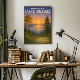 Discover Lake Charlevoix Serene Travel Poster
